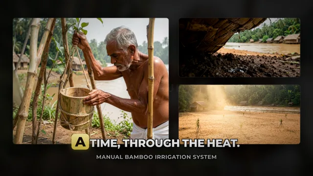 Manual bamboo irrigation system